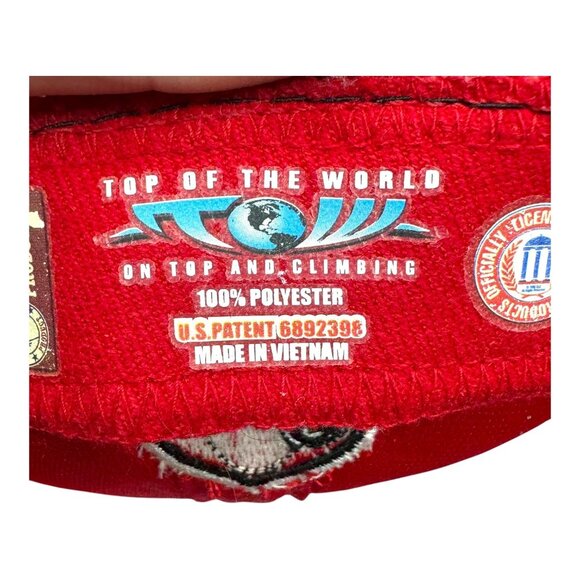 Top Of The World Georgia Bulldogs Red Mesh Baseball Hat Flex Fit Backwards Dog - Picture 6 of 9